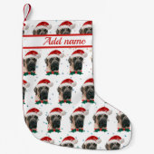 English Mastiff Dog Breed Christmas Kleiner Weihnachtsstrumpf (Vorderseite)