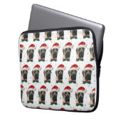English Mastiff Dog Breed Christmas Laptopschutzhülle (Vorderseite Links)