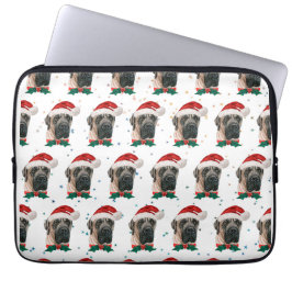 English Mastiff Dog Breed Christmas Laptopschutzhülle