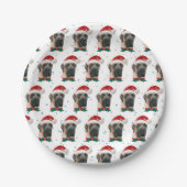 English Mastiff Dog Breed Christmas Pappteller (Vorderseite)
