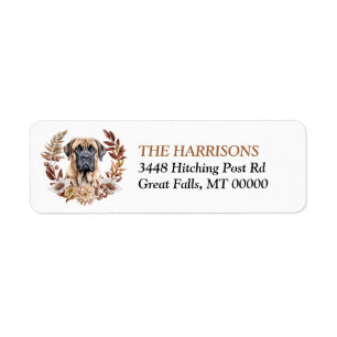 English Mastiff Dog Herbstkranz