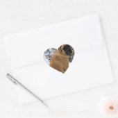 English Mastiff dog "Snow Pose" Foto Aufkleber (Umschlag)