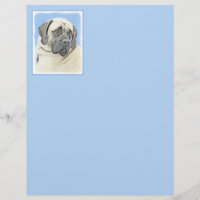 English Mastiff (Fawn) Malerei - Original Dog Art