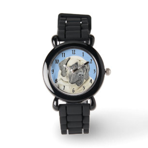 English Mastiff (Fawn) Malerei - Original Dog Art Armbanduhr