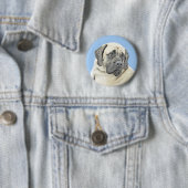 English Mastiff (Fawn) Malerei - Original Dog Art Button (Beispiel)