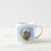 English Mastiff (Fawn) Malerei - Original Dog Art Espressotasse (Rechts)