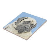 English Mastiff (Fawn) Malerei - Original Dog Art Fliese (Seite)