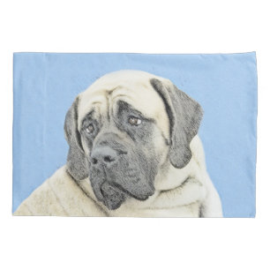 English Mastiff (Fawn) Malerei - Original Dog Art Kissenbezug