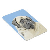 English Mastiff (Fawn) Malerei - Original Dog Art Magnet (Rechte Seite)