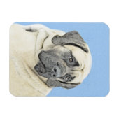 English Mastiff (Fawn) Malerei - Original Dog Art Magnet (Horizontal)