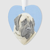 English Mastiff (Fawn) Malerei - Original Dog Art Ornament (Vorderseite)