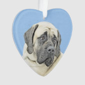 English Mastiff (Fawn) Malerei - Original Dog Art Ornament (Vorderseite)