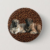 English Mastiff Freunde Button (Vorderseite)