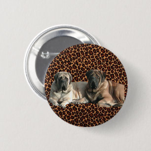English Mastiff Freunde Button