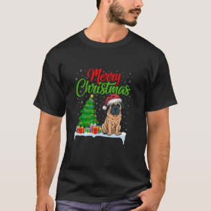 English Mastiff Hund Weihnachtsbaum Lichter Weihna T-Shirt
