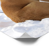 English Mastiff in Winter Wonderland poster (Ecke)