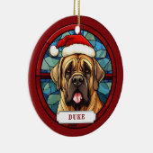 English Mastiff Keramik Circle Ornament (Rechts)