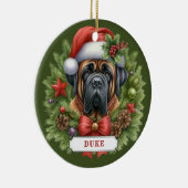 English Mastiff Keramik Circle Ornament (Rechts)
