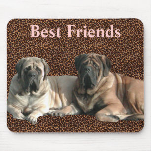 English Mastiff  Leoprint Best Friends  Mousepad