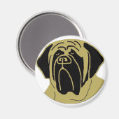 English Mastiff Magnet (Vorderseite/Rückseite)