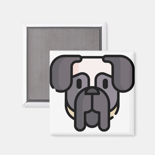 English Mastiff Magnet (Vorderseite/Rückseite)