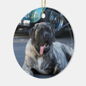 English Mastiff-Ornament Keramik Ornament (Links)
