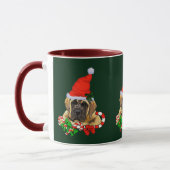 English Mastiff Puppy Christmas Geschenke Tasse (Links)