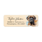 English Mastiff Return Address Label (Vorne)