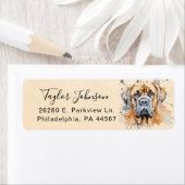 English Mastiff Return Address Label (Insitu)