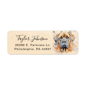English Mastiff Return Address Label (Vorne)