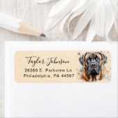 English Mastiff Return Address Label (Insitu)