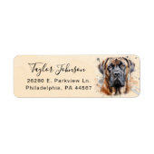 English Mastiff Return Address Label (Vorne)