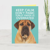 English Mastiff Staying Calm- TP Overrated Karte (Vorderseite)