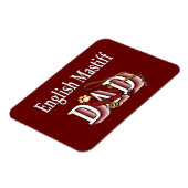 English Mastiff Vater Magnet (Linke Seite)