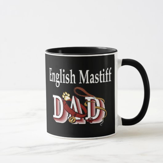 English Mastiff Vater Tasse (Rechts)