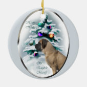 English Mastiff Weihnachtsgeschenke Ornament (Hinten)