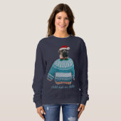 English Mastiff Xmas Ugly Christmas Hund Mama Sweatshirt (Vorne ganz)