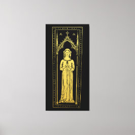 English Medieval Portrait 1300 Lady Joan Cobham Leinwanddruck