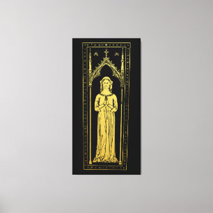 English Medieval Portrait 1300 Lady Joan Cobham Leinwanddruck