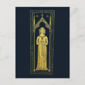 English Medieval Portrait 1300 Lady Joan Cobham Postkarte (Vorderseite)