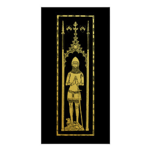 English Medieval Portrait 1355 John, Lord Cobham Poster