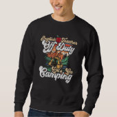 English Off Duty Lasse Camping für einen Camper Sweatshirt (Vorderseite)