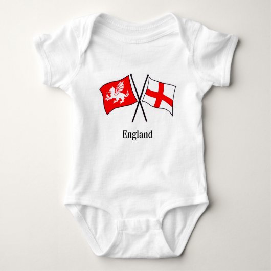 English Patriot Babygro Baby Strampler (Vorderseite)