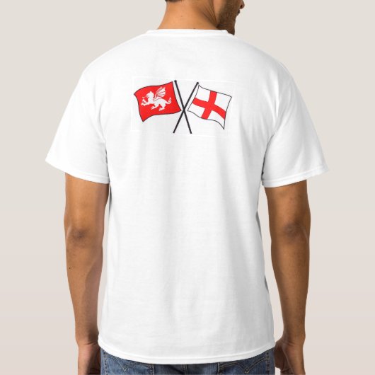 English Patriot Protest T-Shirt (Rückseite)