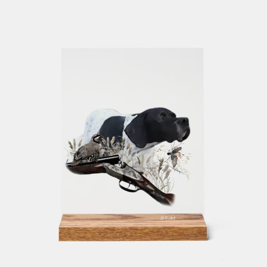 English Pointer  Acrylschild (Vorderseite)