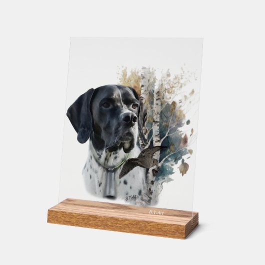 English Pointer  Acrylschild (Winkel)