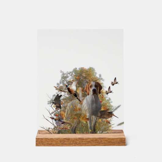 English Pointer  Acrylschild (Vorderseite)