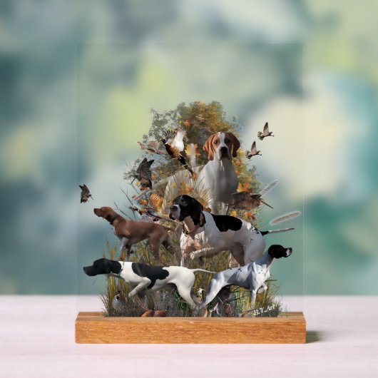 English Pointer Acrylschild (Neutral)