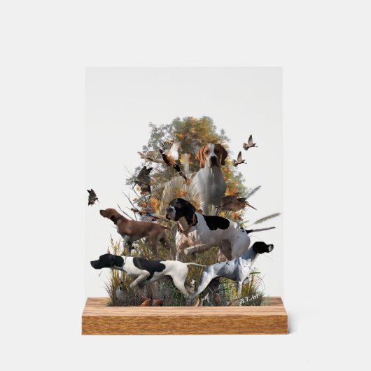 English Pointer  Acrylschild (Vorderseite)