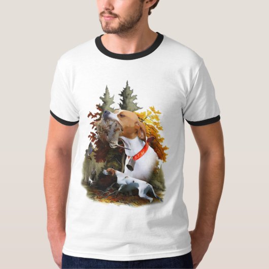 English pointer , bird hunting T-Shirt (Vorderseite)